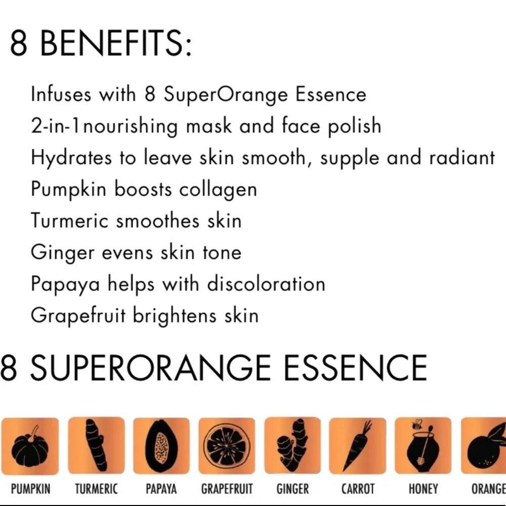 NEW Pumpkin Turmeric 2-1 Radiance Mask
